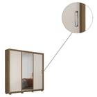 Guarda Roupa Casal Residence Com Pés 3 Portas 2 Gavetas Amend