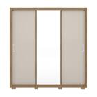 Guarda Roupa Casal Residence Com Pés 3 Portas 2 Gavetas Amend