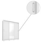 Guarda Roupa Casal Residence Com Pés 3 Portas 2 Gavetas Branc