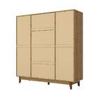 Guarda-roupa Casal Retrô 4 Pt 3 Gv Mel