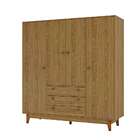 Guarda-roupa Casal Retrô 4 Pt 3 Gv Mel