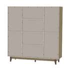 Guarda-roupa Casal Retrô 4 Pt 3 Gv Rústico E Branco