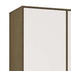 Guarda-roupa Casal Retrô 4 Pt 3 Gv Rústico E Branco