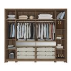 Guarda Roupa Casal Rimo Regência 10 Portas 8 Gavetas