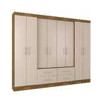 Guarda-roupa Casal Rio Verde 8 Pt 4 Gv Canelato E Natural