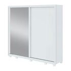 Guarda Roupa Casal Ripado 2 Portas 4 Gavetas Upper Glass Com