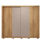 Guarda Roupa Casal Ripado 2 Portas E 4 Gavetas Suburban Gold