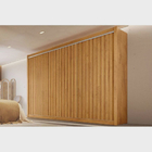 Guarda Roupa Casal Ripado 3 Portas 6 Gavetas - York-peroba -