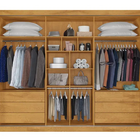 Guarda Roupa Casal Ripado 3 Portas Com Espelho - Athenas - Eu