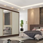 Guarda Roupa Casal Ripado 6 Gavetas Com Espelho - Veneza - Mó