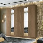 Guarda Roupa Casal Ripado 6 Portas 4 Gavetas Antony Com Espel