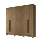 Guarda Roupa Casal Ripado 6 Portas 4 Gavetas Antony Com Pés J