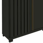 Guarda Roupa Casal Ripado 6 Portas 4 Gavetas Com Espelho Abso