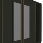 Guarda Roupa Casal Ripado 6 Portas 4 Gavetas Com Espelho Abso