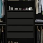 Guarda Roupa Casal Ripado 6 Portas 4 Gavetas Com Espelho Abso