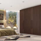 Guarda Roupa Casal Ripado 6 Portas 4 Gavetas - Oxford-ypê - M