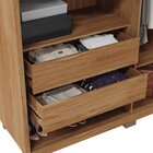 Guarda Roupa Casal Ripado 6 Portas 4 Gavetas Suburban Buriti