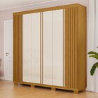 Guarda-roupa Casal Ripado 6 Portas 6 Gavetas 100% Mdf 230cm M