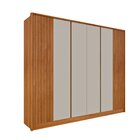 Guarda Roupa Casal Ripado 6 Portas 6 Gavetas 275cm Espresso M