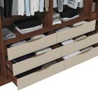Guarda Roupa Casal Ripado 6 Portas 6 Gavetas Com Pé Suburban