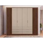 Guarda Roupa Casal Ripado 6 Portas 6 Gavetas Com Pé Suburban