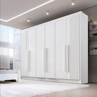 Guarda Roupa Casal Ripado 6 Portas 6 Gavetas E 1 Gaveta Com C