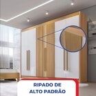 Guarda Roupa Casal Ripado 6 Portas 6 Gavetas E 1 Gaveta Com C
