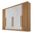 Guarda Roupa Casal Ripado 6 Portas 6 Gavetas E 1 Gaveta Com C