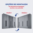Guarda Roupa Casal Ripado 6 Portas 6 Gavetas E 1 Gaveta Com C