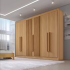 Guarda Roupa Casal Ripado 6 Portas 6 Gavetas E 1 Gaveta Com C