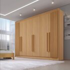 Guarda Roupa Casal Ripado 6 Portas 6 Gavetas E 1 Gaveta Com C