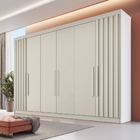 Guarda Roupa Casal Ripado 6 Portas 6 Gavetas Potente Móveis E