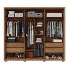 Guarda Roupa Casal Ripado 6 Portas Buriti Off White Comodus C