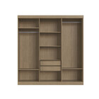 Guarda Roupa Casal Ripado 6 Portas Fortaleza Faimec