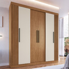 Guarda Roupa Casal Ripado 6 Portas Fortaleza Faimec