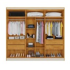 Guarda Roupa Casal Ripado 6 Portas Oxford Made Marcs