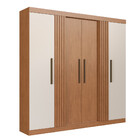 Guarda Roupa Casal Ripado 6 Portas Suecia Faimec