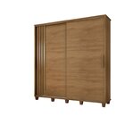 Guarda Roupa Casal Ripado Com 2 Portas De Correr E 4 Gavetas