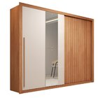 Guarda-roupa Casal Ripado Com Espelhos 2 Portas E 4 Gavetas S