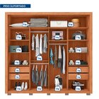 Guarda-roupa Casal Ripado Com Espelhos 2 Portas E 4 Gavetas S