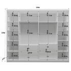 Guarda-roupa Casal Rivoli 100%mdf 6 Portas 6 Gav Bom Pastor