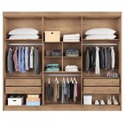 Guarda-roupa Casal Roma 6 Portas 4 Gavetas 100% Mdf Amêndoa/o