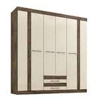 Guarda-roupa Casal Roma 6 Pt 2 Gv Off White E Nogal
