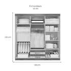 Guarda-roupa Casal Roma 6 Pt 2 Gv Off White E Nogal