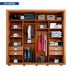Guarda-roupa Casal Romanus 2 Portas 4 Gavetas Com Espelho Fre