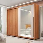 Guarda-roupa Casal Romanus 2 Portas 4 Gavetas Com Espelho Rip