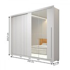 Guarda-roupa Casal Romanus 2 Portas 4 Gavetas Com Espelho Rip