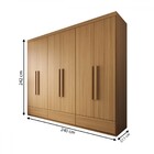 Guarda-roupa Casal Romênia 6 Portas 7 Gavetas Camaru - Panora