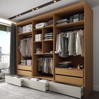 Guarda-roupa Casal Romênia 6 Portas 7 Gavetas Camaru/pérola -