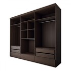 Guarda-roupa Casal Romênia 6 Portas 7 Gavetas Jacarandá - Pan